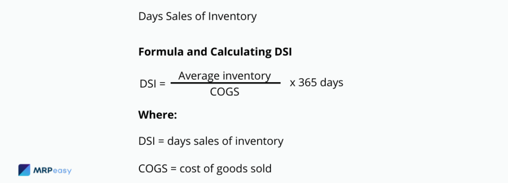 days sales in inventory formula