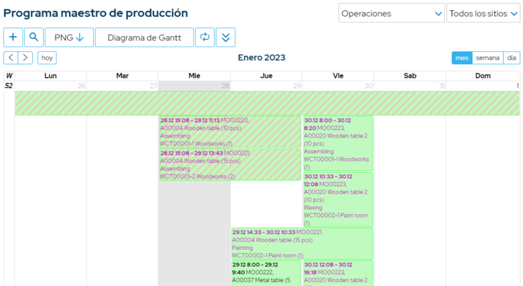 Prduction scheduling software_Prod sched_ES